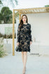 ORANGE JUICE Lace Embroidered Round Neck Dresses